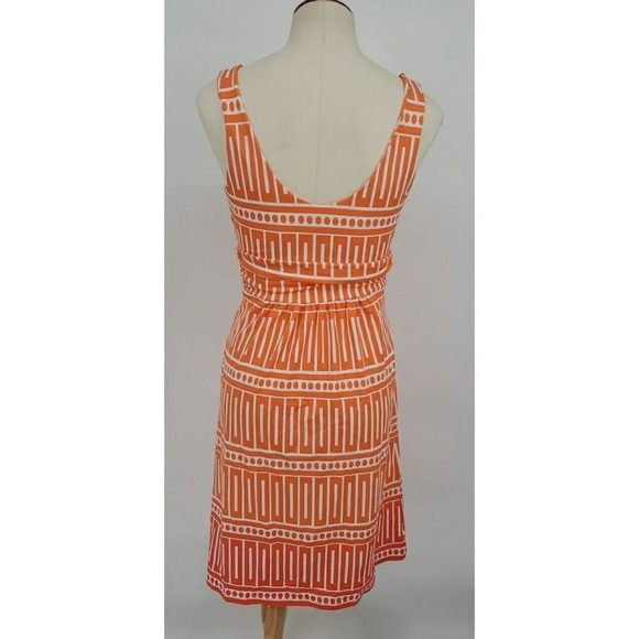 Jude Connelly Penelope Dress Ombre Coral Sleeveless V Neck Abstract Sz S READ - Picture 5 of 9